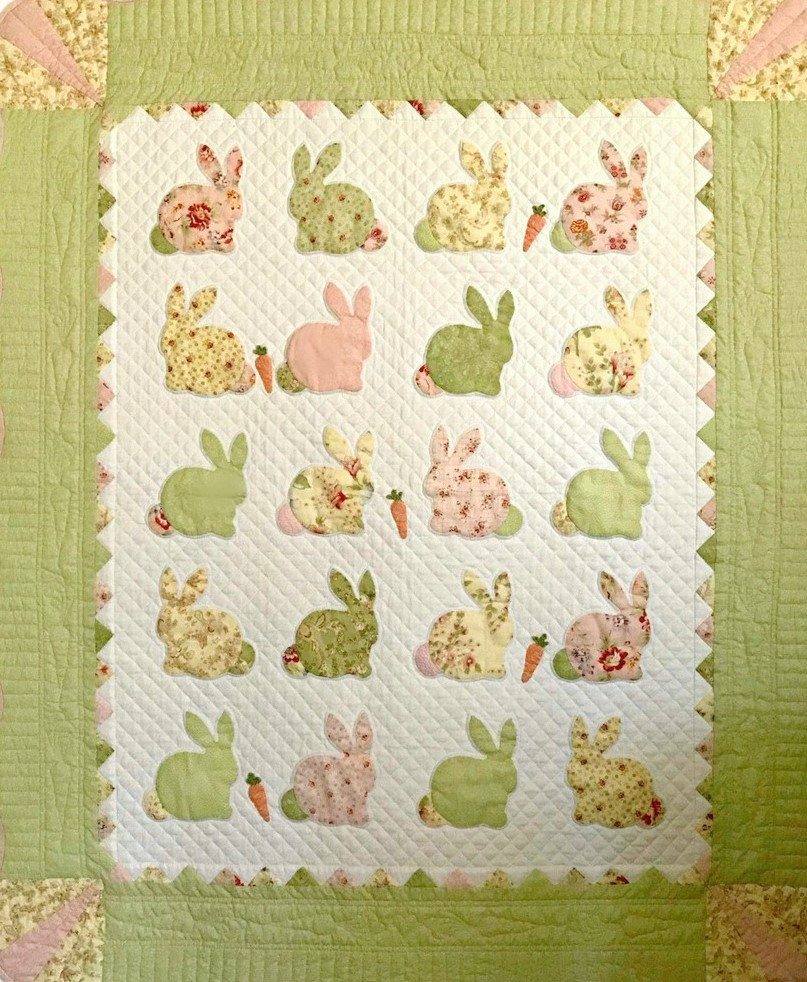 Rabbit CLA040711 Quilt Blanket