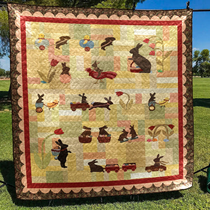 Rabbit CLA0910535Q Quilt Blanket