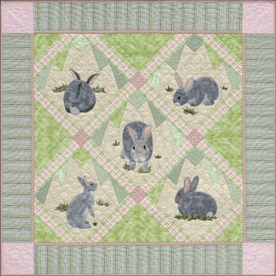 Rabbit CLM050729 Quilt Blanket