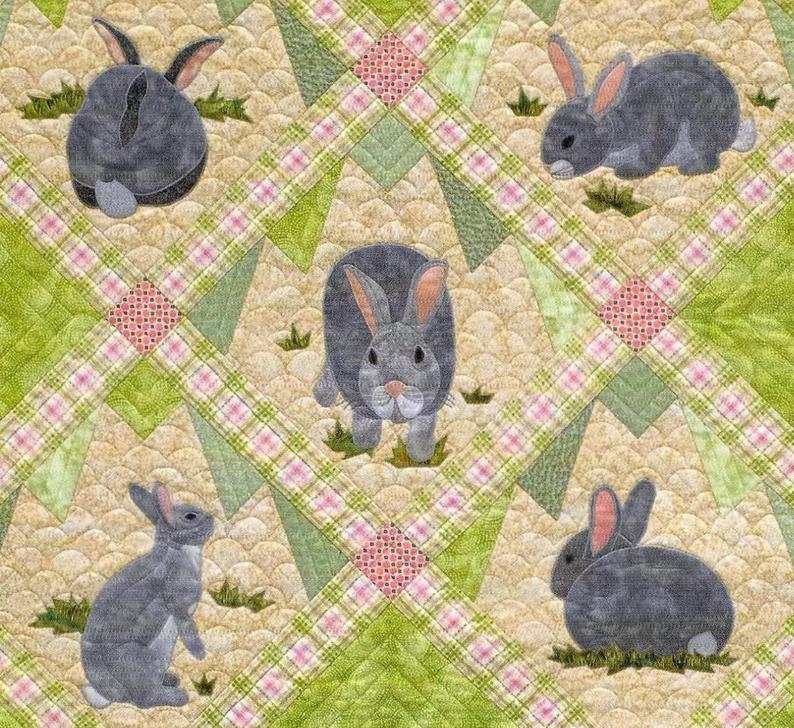 Rabbit CLM2011773 Quilt Blanket