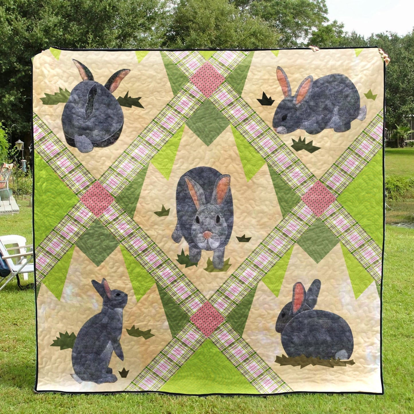 Rabbit CLM2011773 Quilt Blanket