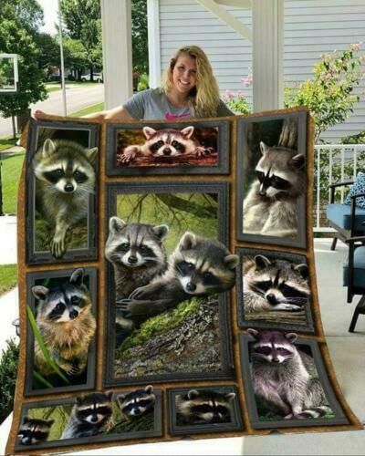 Raccoon Beauty Raccoon 3d CLH0211350F Sherpa Fleece Blanket