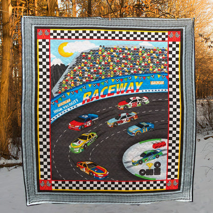 Race Track CLD190612 Quilt Blanket