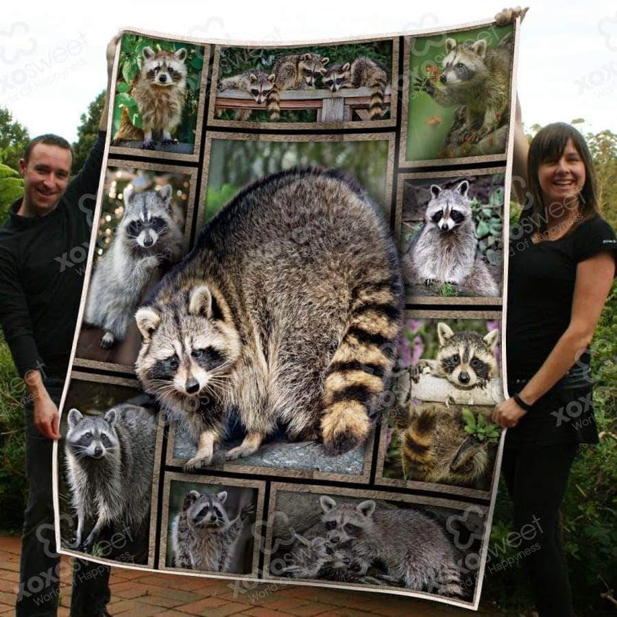 Racoon CL05100424MDF Sherpa Fleece Blanket