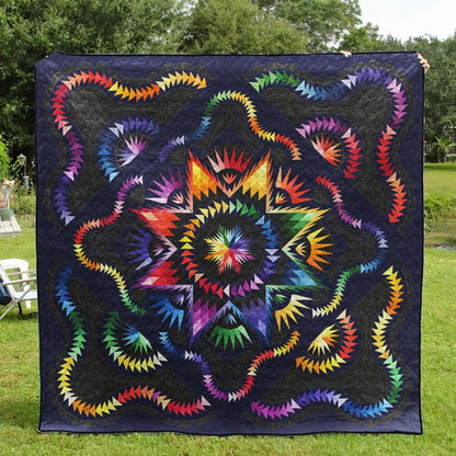 Radiant Rainbows Quilt Blanket HN290602M