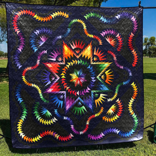 Radiant Rainbows Quilt Blanket HN290602M