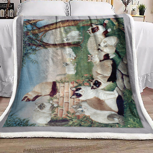Ragdoll Cat NT1111246F Sherpa Fleece Blanket