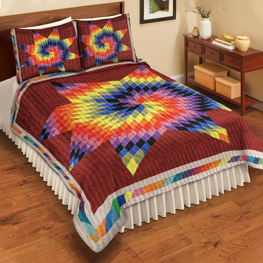 Rainbow Star Native American Quilt Bedding Set TL280504QS