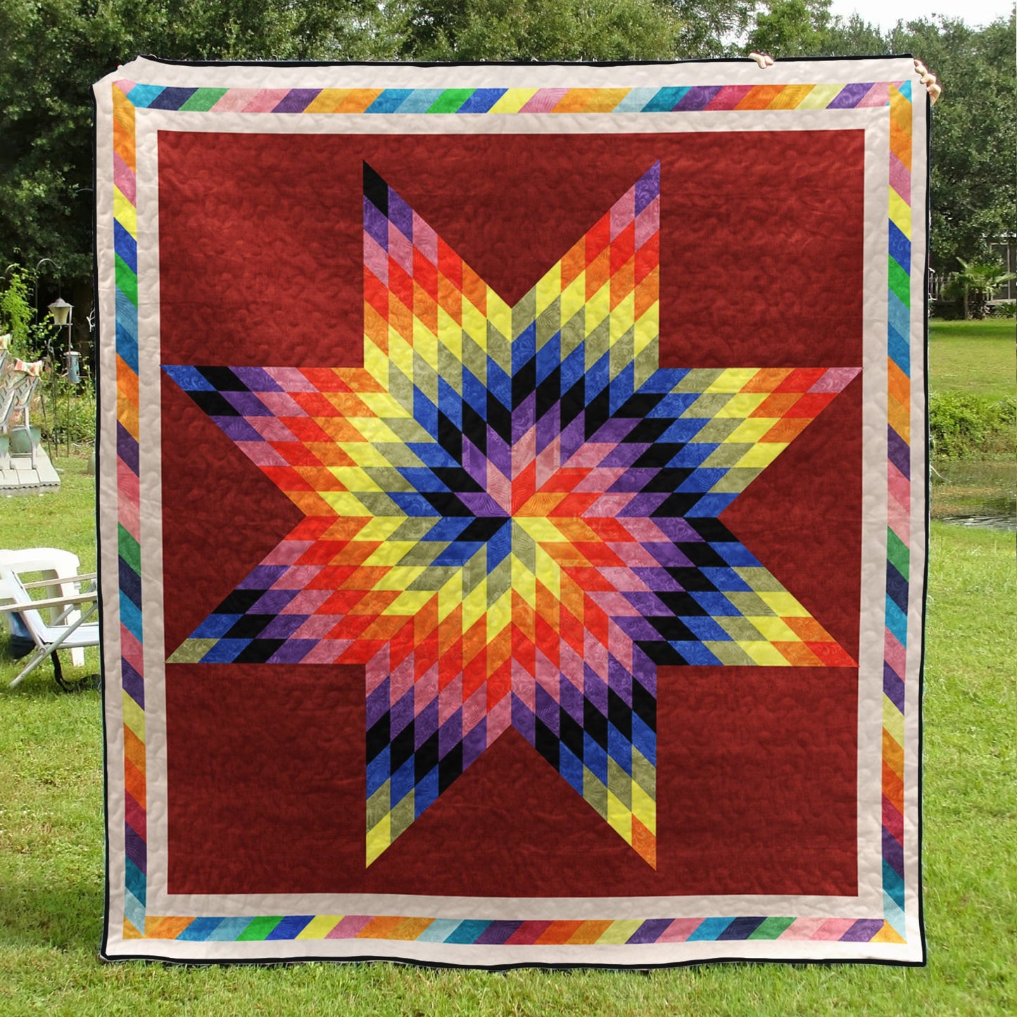 Rainbow Star Native American Quilt Blanket TL280504Q