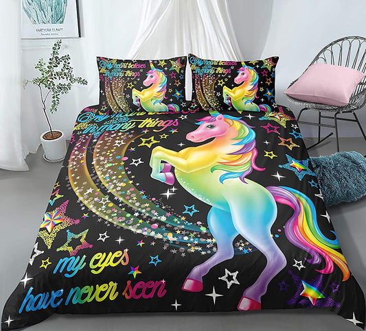 Rainbow Unicorn CLM1810126B Bedding Sets