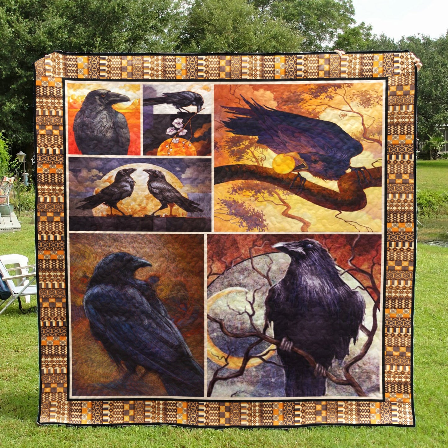 Raven CL28101018MDQ Quilt Blanket