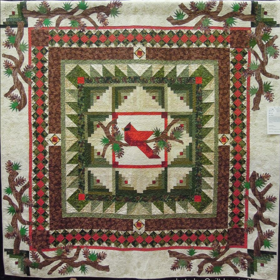 Red Bird Christmas CLM0511507 Quilt Blanket