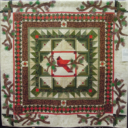 Red Bird Christmas CLM0511507 Quilt Blanket