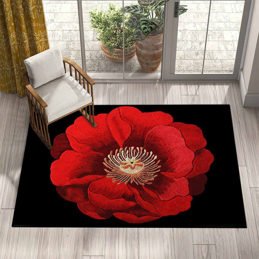 Red Flower CL260997MDR Rug