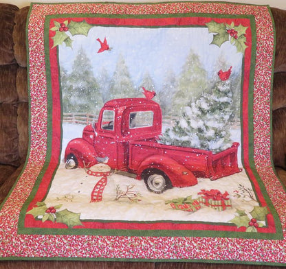 Red Truck CLM0411259 Quilt Blanket