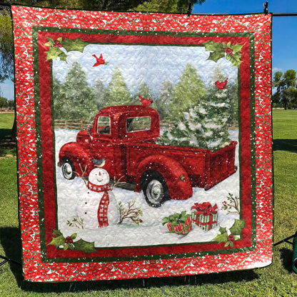 Red Truck CLM0411259 Quilt Blanket