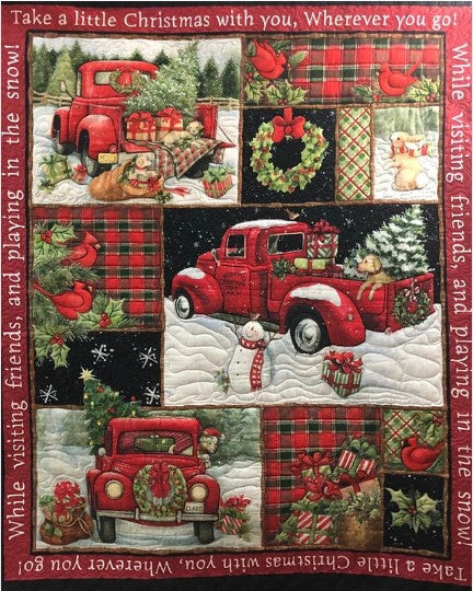 Red Truck CLM12120972 Quilt Blanket