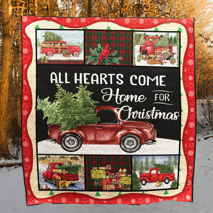 Red Truck Christmas CL15100312MDQ Quilt Blanket