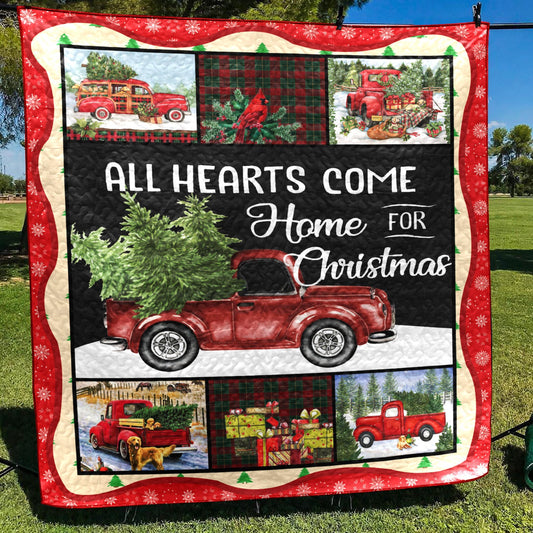 Red Truck Christmas CL15100312MDQ Quilt Blanket