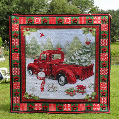 Red Truck Christmas CL15100314MDQ Quilt Blanket