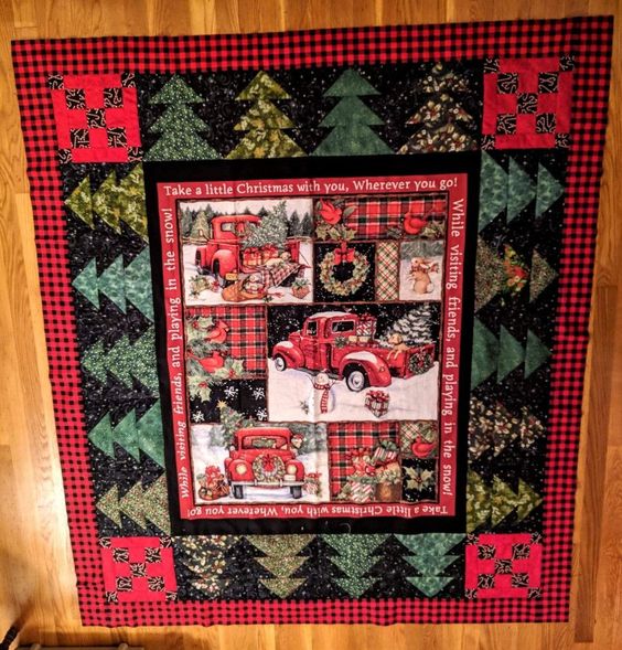 Red Truck Christmas CLM0411262 Quilt Blanket