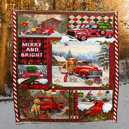 Red Truck Christmas Art Quilt MN271007