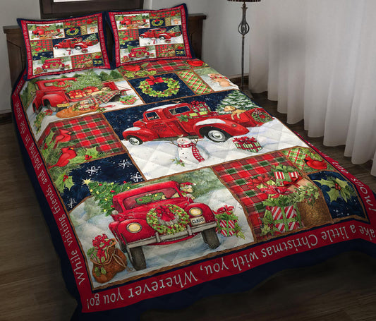 Red Truck Quilt Bedding Set  HN130905M