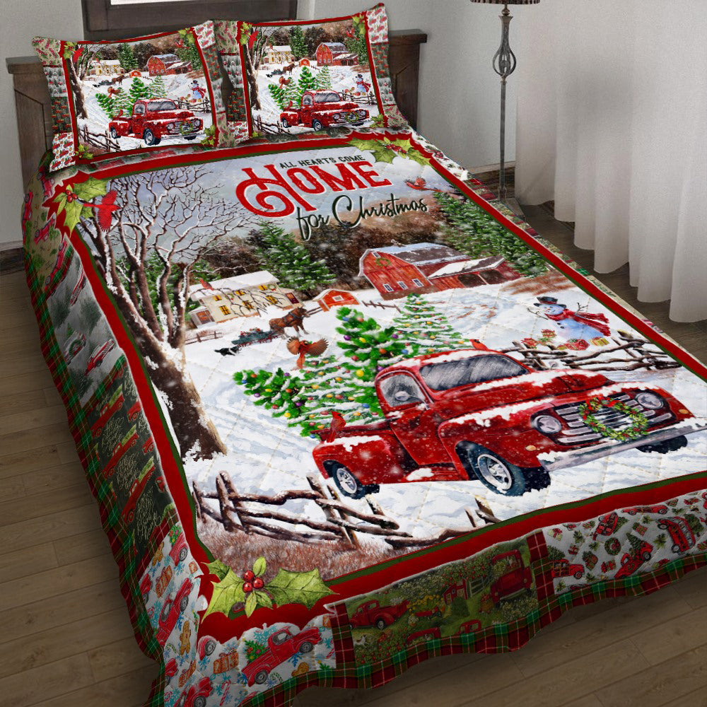 Red Truck Quilt Bedding Set HT100912