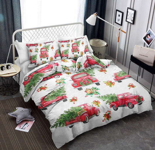 Red Truck With Christmas Trees CLM1210149BB Bedding Sets