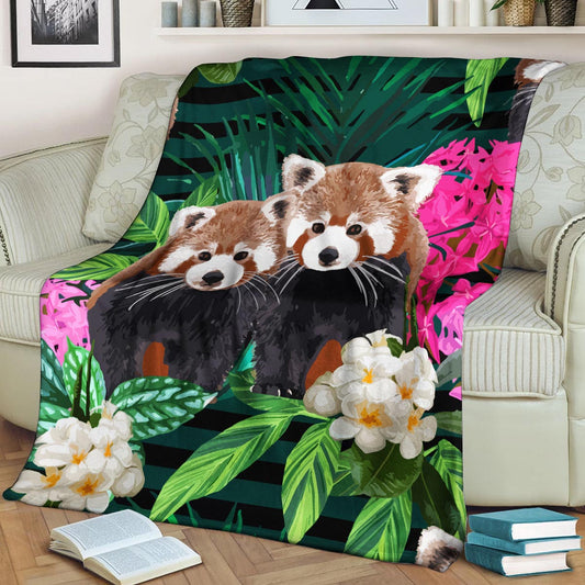 Red Panda BL161058F Sherpa Fleece Blanket