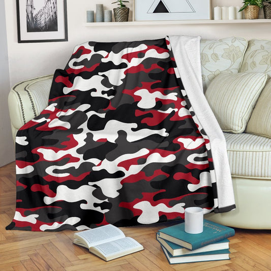 Red Snow Camouflage CL16100531MDF Sherpa Fleece Blanket
