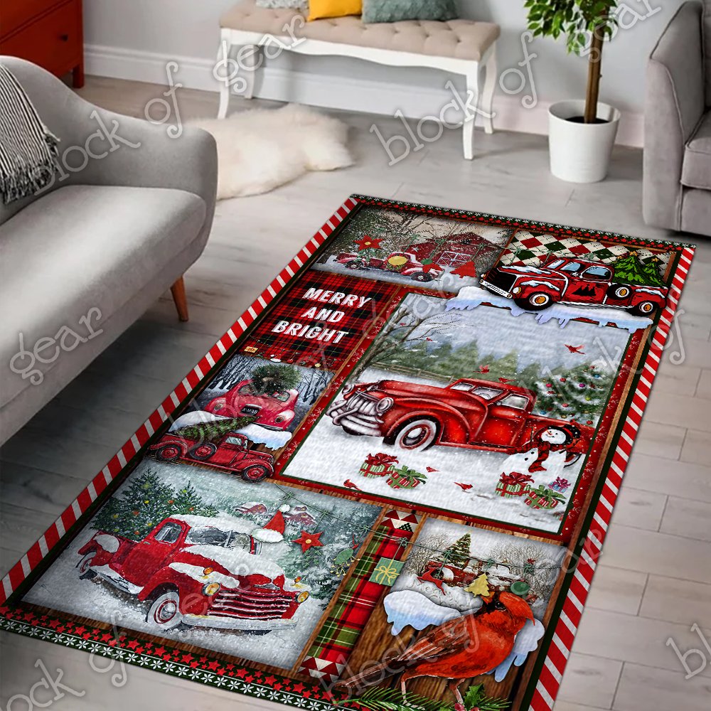 Red Truck Christmas CL22100394MDR Rug
