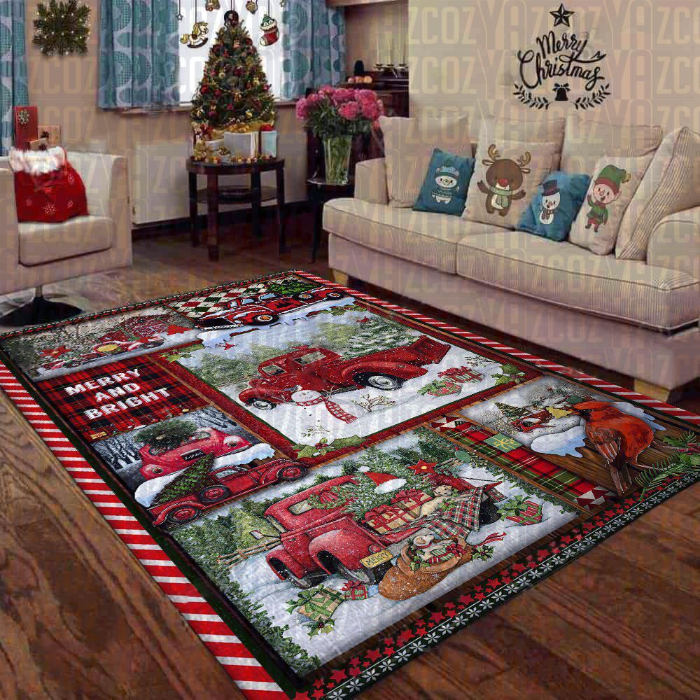 Red Truck Christmas CL22110170MDR Rug