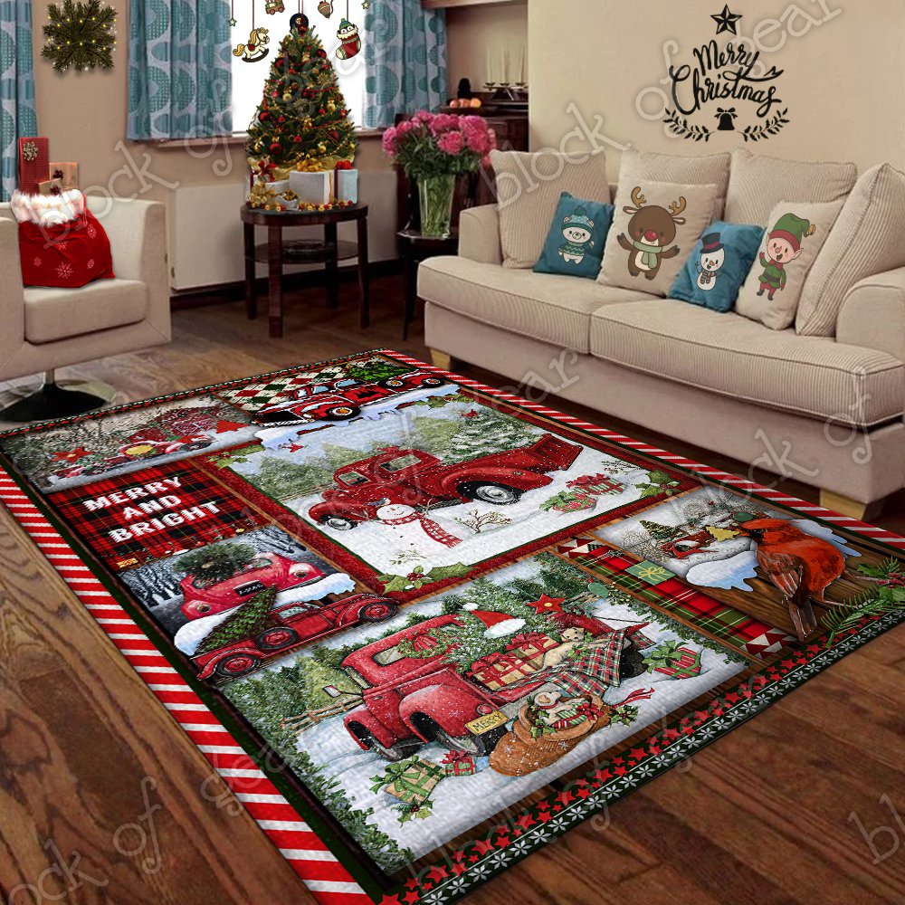 Red Truck Christmas CL300952MDR Rug