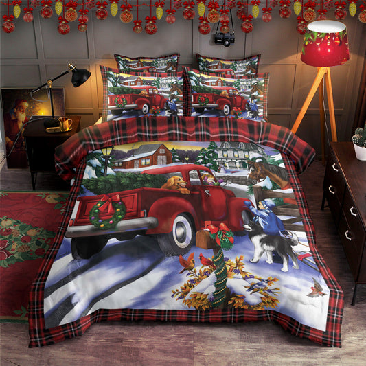 Red Truck Christmas HM0211063T Bedding Sets