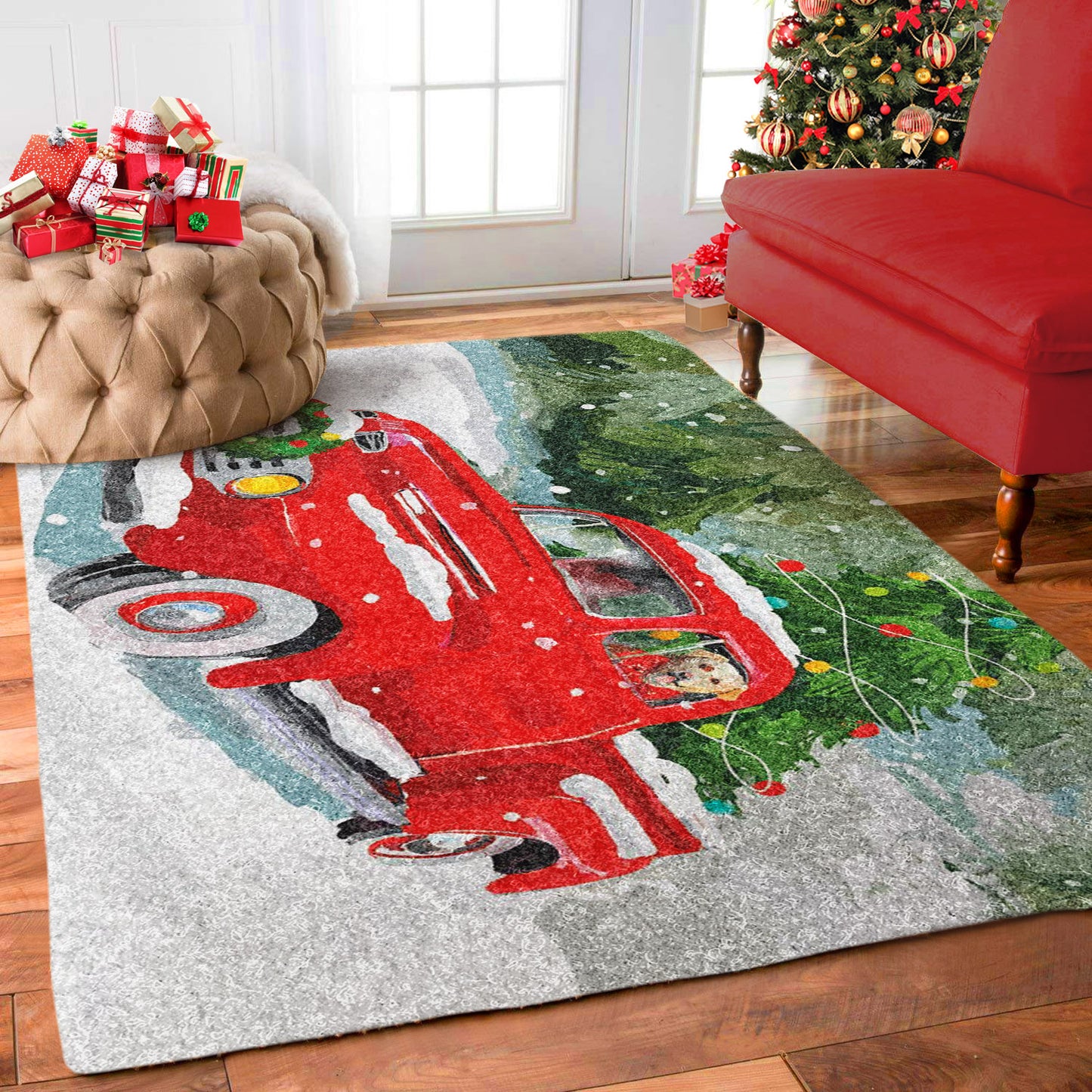 Red Truck Christmas HM1211053M Rug