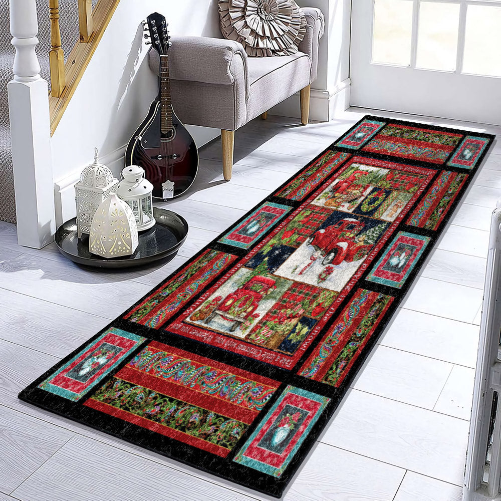 Red Truck Christmas VD2510022RU Runner Rug