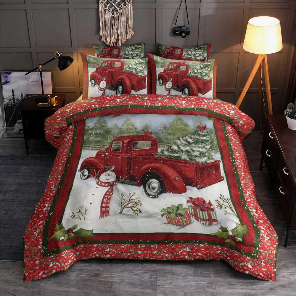 Red Truck Merry Christmas CG1811162T Bedding Sets