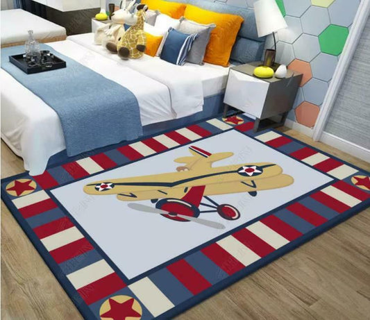 Retro Airplane CLA2409265R Rug