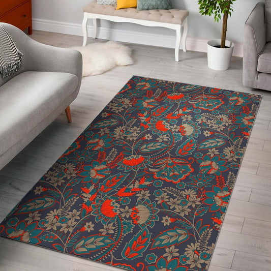 Retro Vintage Bohemian Floral CL17100564MDR Rug