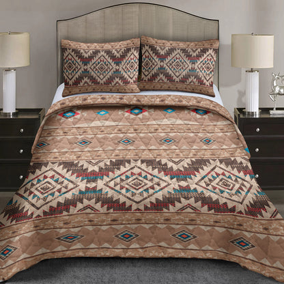 Southwest Geometric Aztec CLM2210207B Quilt Bedding Set