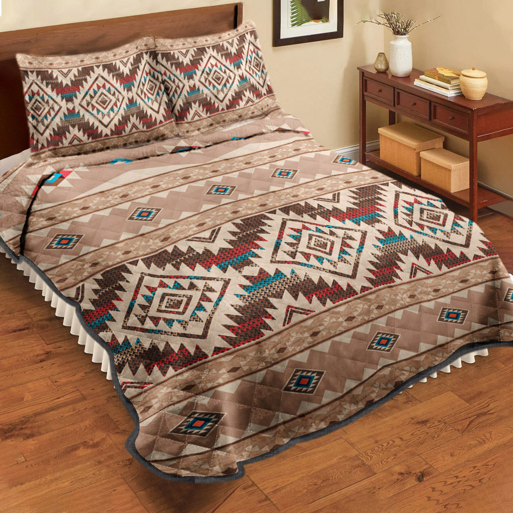 Reversible Southwest Geometric Aztec CLM2210207B Quilt Bed Sheet