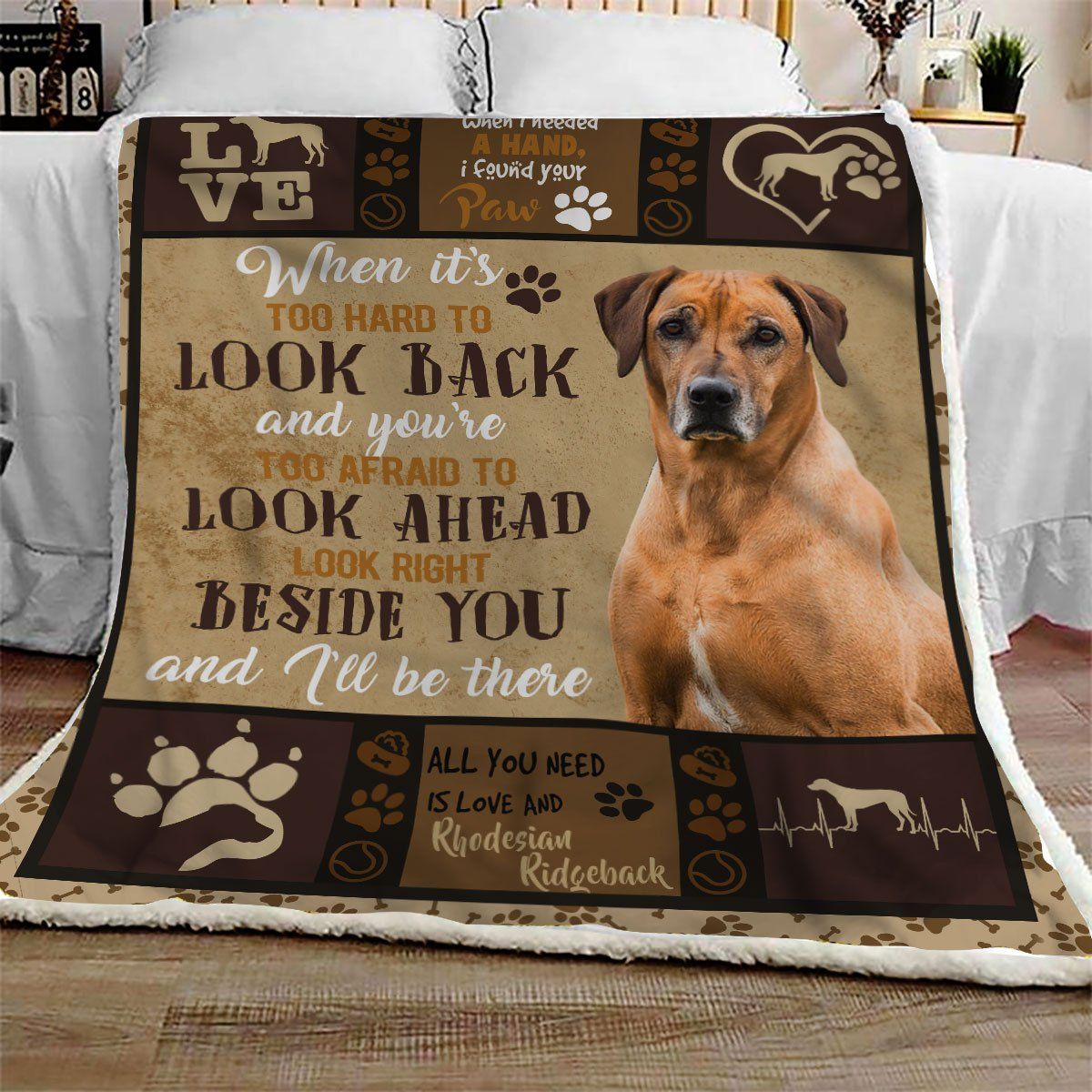 Rhodesian Ridgeback CL09100167MDF Sherpa Fleece Blanket