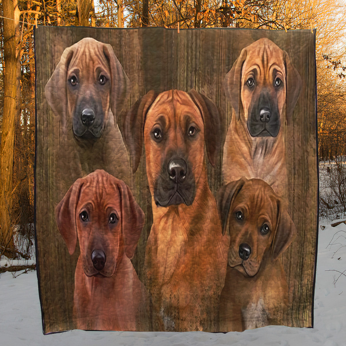 Rhodesian Ridgeback CL18111340MDQ Quilt Blanket