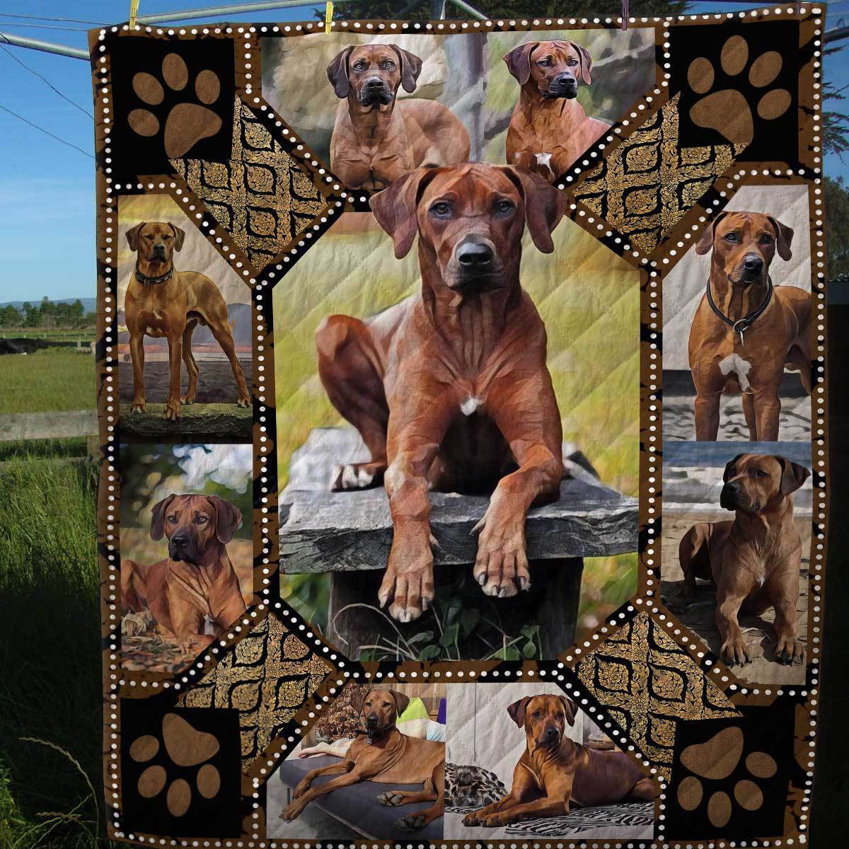 Rhodesian Ridgeback Mystery CL09100131MDQ Quilt Blanket