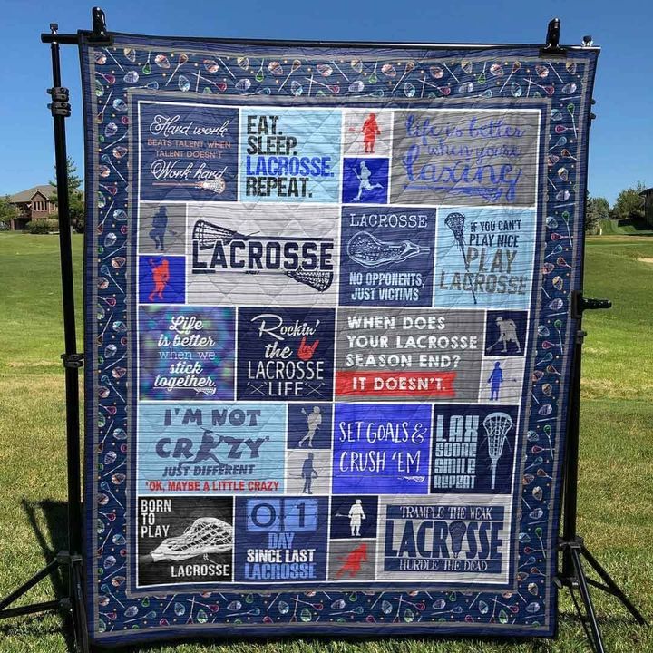 Rockin The Lacrosse Life PK280518 Quilt Blanket