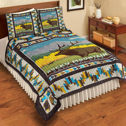 Rocky Mountain US National Park Quilt Bedding Set TL070602QS