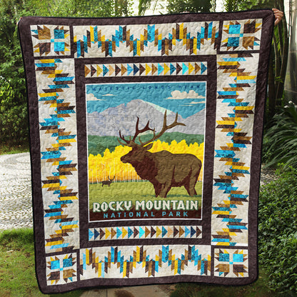 Rocky Mountain US National Park Quilt Blanket TL070602Y