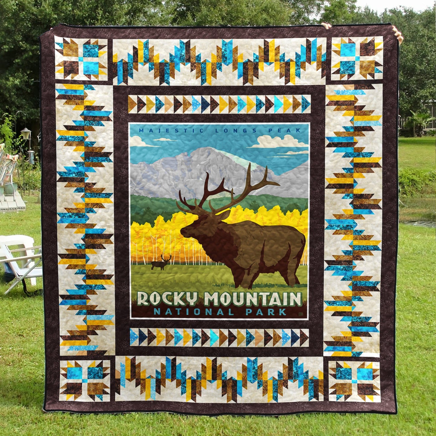 Rocky Mountain US National Park Quilt Blanket TL070602Y