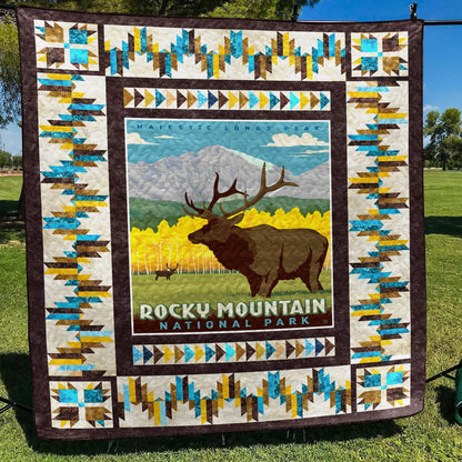 Rocky Mountain US National Park Quilt Blanket TL070602Y